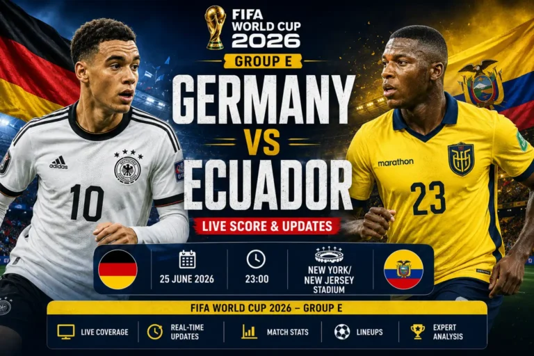 Germany vs Ecuador Live Match Score FIFA World Cup 2026