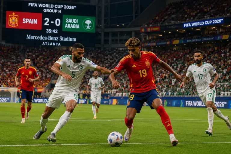 Spain vs Saudi Arabia at World Cup